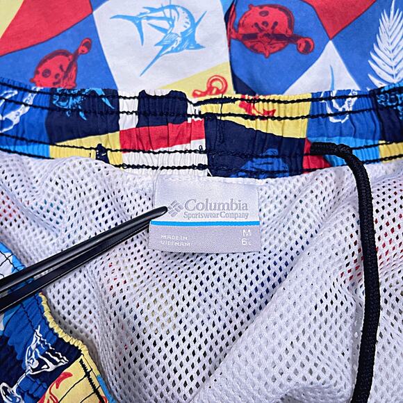 COLUMBIA PFG Backcast II Printed Swim Trunks 6"  Nylon UPF 50 Mens Medium - Picture 4 of 6